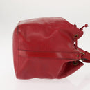 LOUIS VUITTON Epi Petit Noe Shoulder Bag Red M44107 LV Auth 147352-3