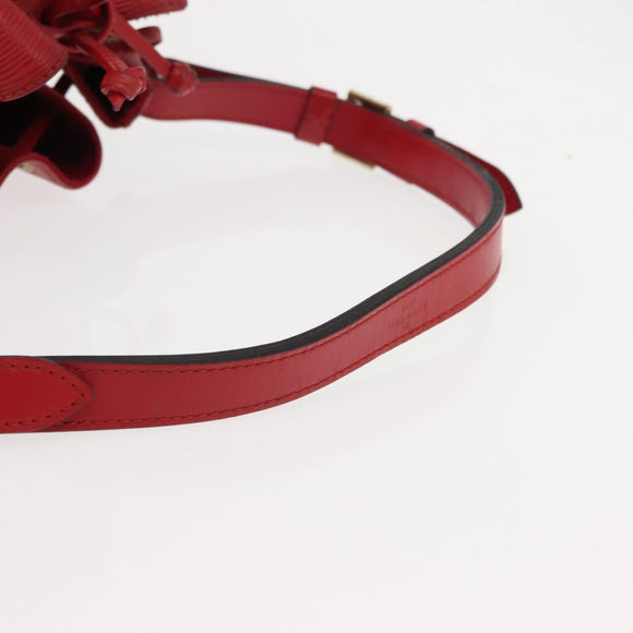 LOUIS VUITTON Epi Petit Noe Shoulder Bag Red M44107 LV Auth 147352