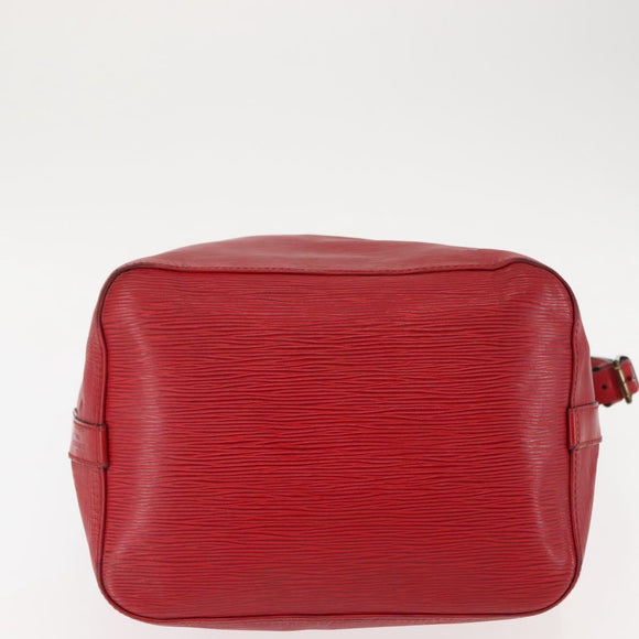 LOUIS VUITTON Epi Petit Noe Shoulder Bag Red M44107 LV Auth 147352