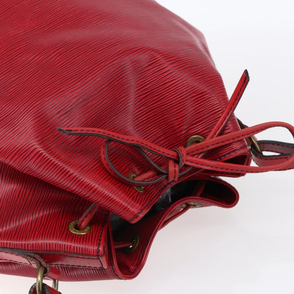 LOUIS VUITTON Epi Noe Shoulder Bag Red M44007 LV Auth 147353