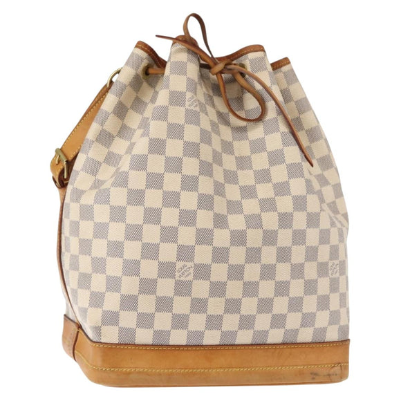 LOUIS VUITTON Damier Azur Noe Shoulder Bag N42222 LV Auth 147357