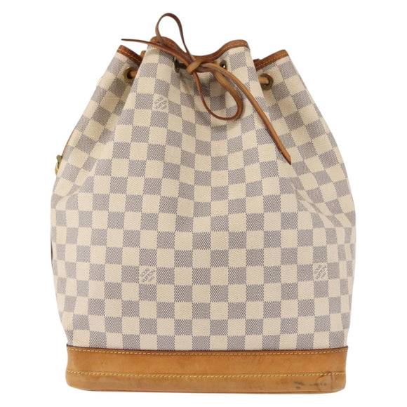 LOUIS VUITTON Damier Azur Noe Shoulder Bag N42222 LV Auth 147357