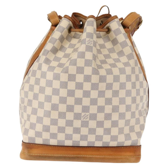 LOUIS VUITTON Damier Azur Noe Shoulder Bag N42222 LV Auth 147357