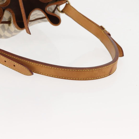 LOUIS VUITTON Damier Azur Noe Shoulder Bag N42222 LV Auth 147357