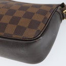 LOUIS VUITTON Damier Ebene Trousse Makeup Pouch N51982 LV Auth 147358-9