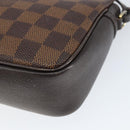 LOUIS VUITTON Damier Ebene Trousse Makeup Pouch N51982 LV Auth 147358-15