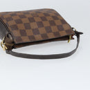 LOUIS VUITTON Damier Ebene Trousse Makeup Pouch N51982 LV Auth 147358-7