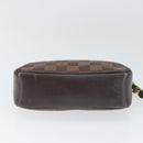 LOUIS VUITTON Damier Ebene Trousse Makeup Pouch N51982 LV Auth 147358-5