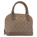 LOUIS VUITTON Monogram Satin Little Alma Hand Bag Gray M92147 LV Auth 147360-1
