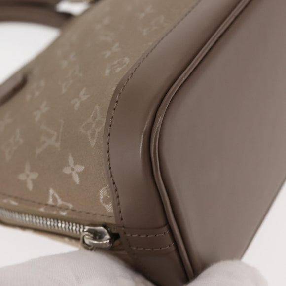 LOUIS VUITTON Monogram Satin Little Alma Hand Bag Gray M92147 LV Auth 147360