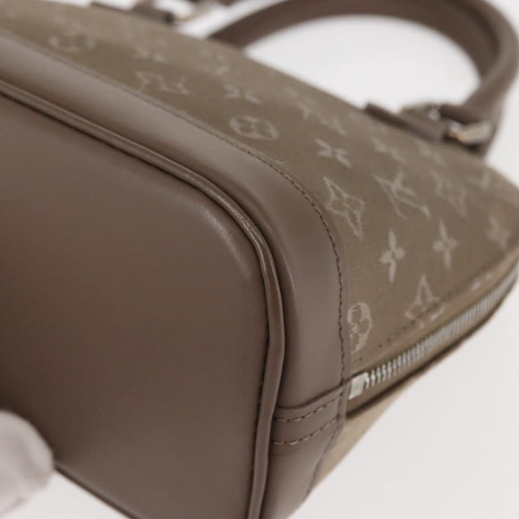 LOUIS VUITTON Monogram Satin Little Alma Hand Bag Gray M92147 LV Auth 147360