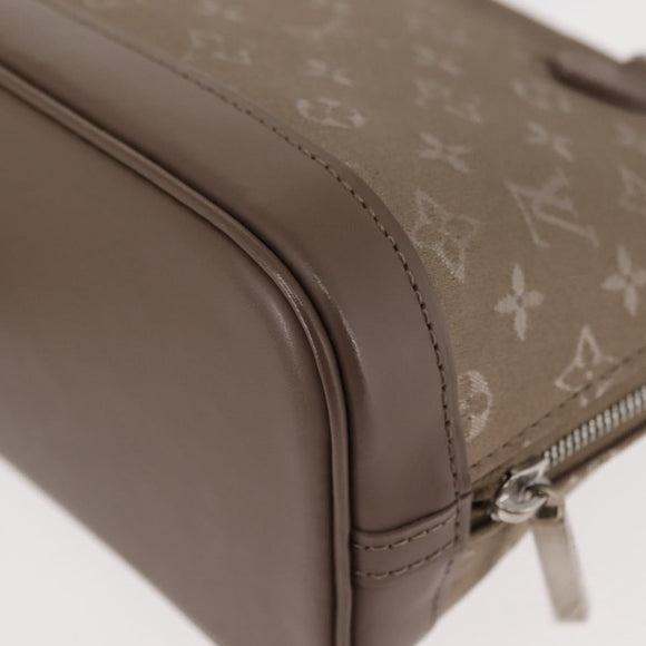 LOUIS VUITTON Monogram Satin Little Alma Hand Bag Gray M92147 LV Auth 147360