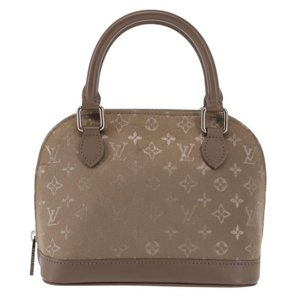 LOUIS VUITTON Monogram Satin Little Alma Hand Bag Gray M92147 LV Auth 147360