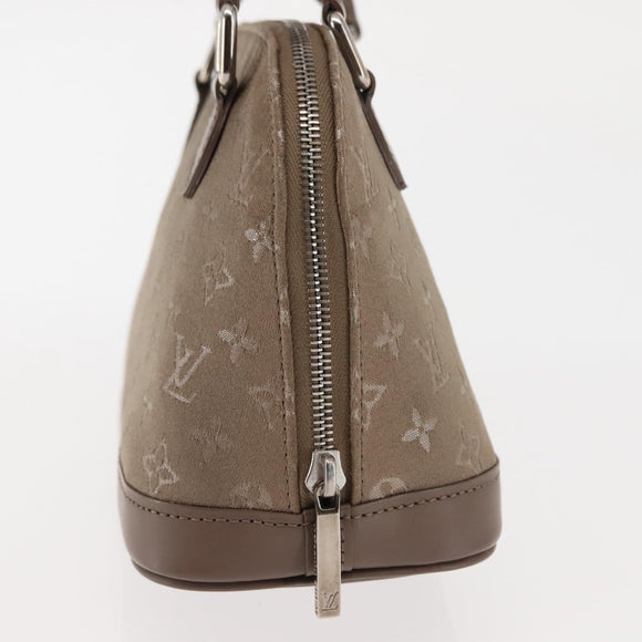 LOUIS VUITTON Monogram Satin Little Alma Hand Bag Gray M92147 LV Auth 147360