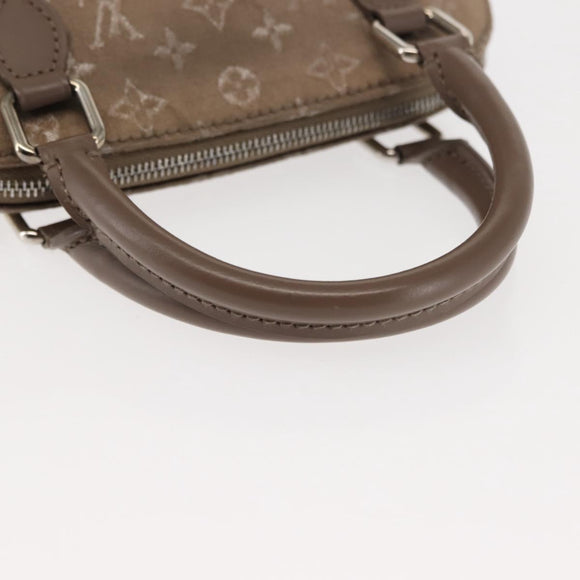 LOUIS VUITTON Monogram Satin Little Alma Hand Bag Gray M92147 LV Auth 147360