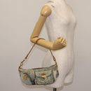 LOUIS VUITTON Monogram Denim Pouch Shoulder Bag Blue M95382 LV Auth 147361-25