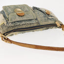 LOUIS VUITTON Monogram Denim Pouch Shoulder Bag Blue M95382 LV Auth 147361-6