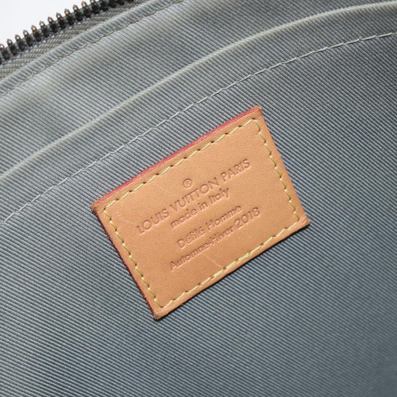 LOUIS VUITTON Monogram titanium Pochette Cosmos Bag Gray M63240 LV Auth 147363