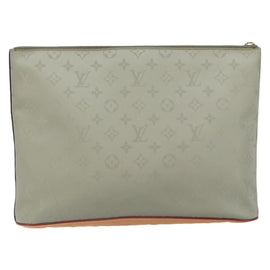 LOUIS VUITTON Monogram titanium Pochette Cosmos Bag Gray M63240 LV Auth 147363 - 0
