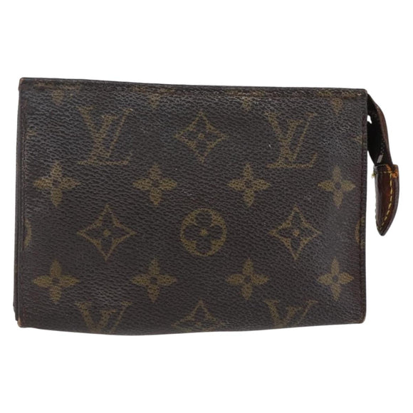 LOUIS VUITTON Monogram Poche Toilette 15 Pouch M47546 LV Auth 147368