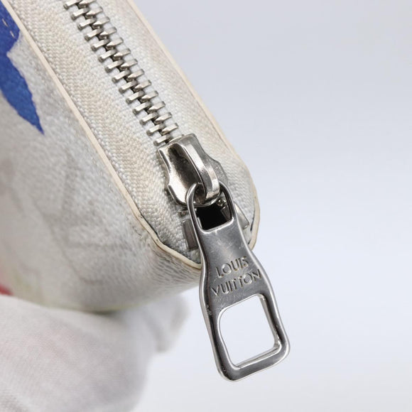 LOUIS VUITTON Monogram Water Color Long Wallet White M80499 LV Auth 147371