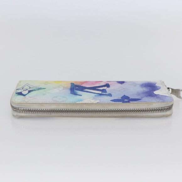 LOUIS VUITTON Monogram Water Color Long Wallet White M80499 LV Auth 147371