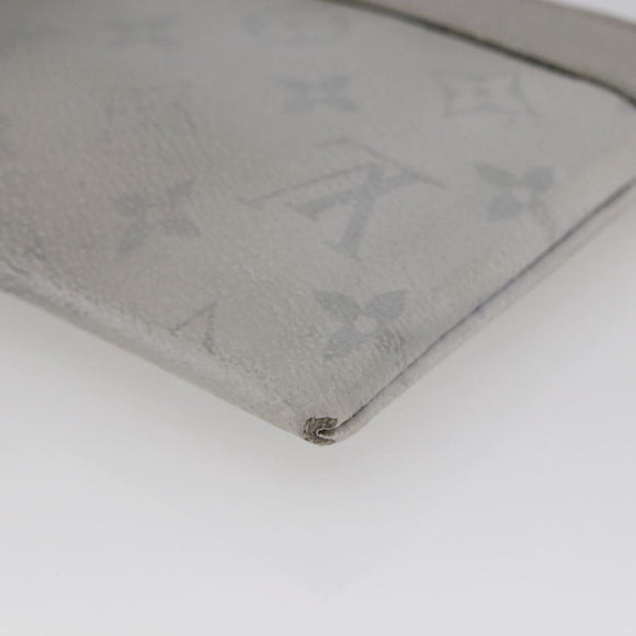 LOUIS VUITTON Monogram Taigarama Pochette Discovery PM Gray M30279 Auth 147372