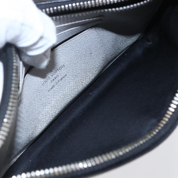 LOUIS VUITTON Monogram Taigarama Pochette Discovery PM Gray M30279 Auth 147372