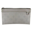 LOUIS VUITTON Monogram Taigarama Pochette Discovery PM Gray M30279 Auth 147372-13