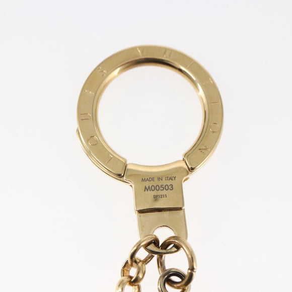 LOUIS VUITTON Monogram Vivienne Schlüsselanhänger Metall Gold LV Auth 147374