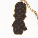 LOUIS VUITTON Monogram Vivienne Schlüsselanhänger Metall Gold LV Auth 147374-6