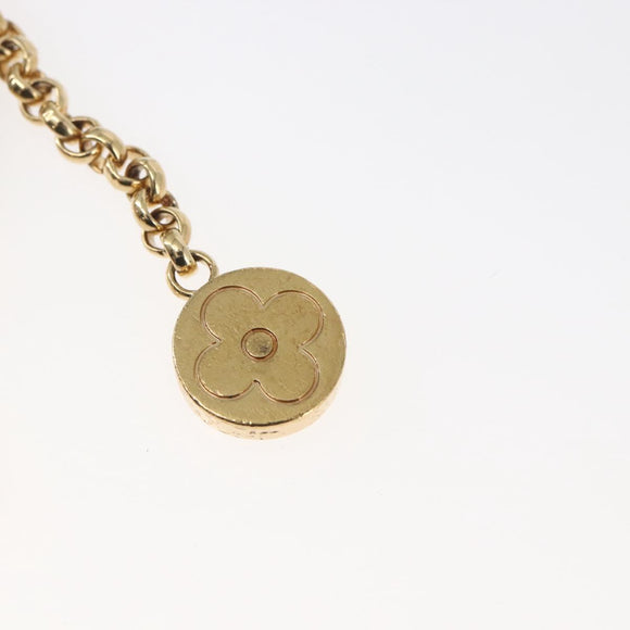 LOUIS VUITTON Monogram Vivienne Schlüsselanhänger Metall Gold LV Auth 147374