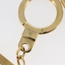LOUIS VUITTON Porte Cles Initial Key Holder metal Gold Red M61020 LV Auth 147376-12
