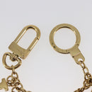 LOUIS VUITTON Porte Cles Initial Key Holder metal Gold Red M61020 LV Auth 147376-6