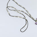 LOUIS VUITTON Monogram Giant Cloche Cles Necklace Purple M67795 LV Auth 147378-9