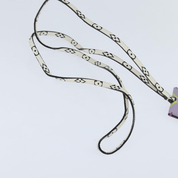 LOUIS VUITTON Monogram Giant Cloche Cles Necklace Purple M67795 LV Auth 147378