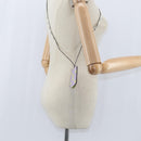 LOUIS VUITTON Monogram Giant Cloche Cles Necklace Purple M67795 LV Auth 147378-17