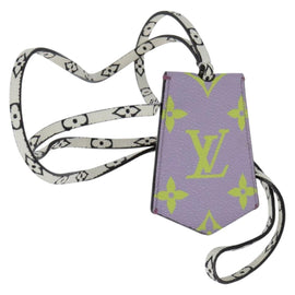 LOUIS VUITTON Monogram Giant Cloche Cles Necklace Purple M67795 LV Auth 147378