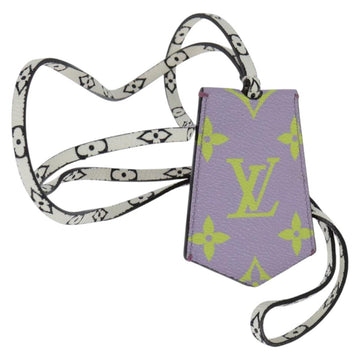 LOUIS VUITTON Monogram Giant Cloche Cles Necklace Purple M67795 LV Auth 147378
