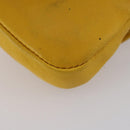 GUCCI Bamboo Sewing Set Leather Yellow Auth 147379-12