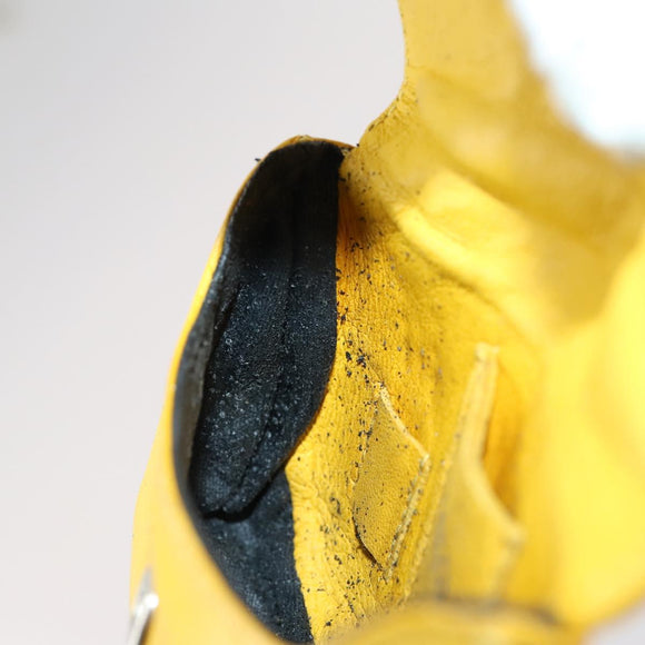 GUCCI Bamboo Sewing Set Leather Yellow Auth 147379