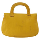 GUCCI Bamboo Sewing Set Leather Yellow Auth 147379-3