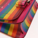 Salvatore Ferragamo Vala Shoulder Bag Leather Multicolor Gold Auth 147386-15