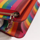 Salvatore Ferragamo Vala Shoulder Bag Leather Multicolor Gold Auth 147386-17