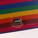 Salvatore Ferragamo Vala Shoulder Bag Leather Multicolor Gold Auth 147386-10