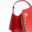 Salvatore Ferragamo Vala Shoulder Bag Leather Multicolor Gold Auth 147386-22