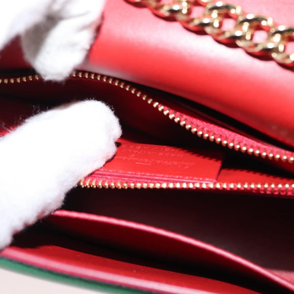 Salvatore Ferragamo Vala Shoulder Bag Leather Multicolor Gold Auth 147386