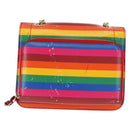 Salvatore Ferragamo Vala Shoulder Bag Leather Multicolor Gold Auth 147386-2