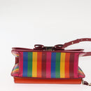 Salvatore Ferragamo Vala Shoulder Bag Leather Multicolor Gold Auth 147386-5