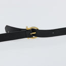 Salvatore Ferragamo Gancini Hand Bag Leather 2way Black Gold Auth 147387-15